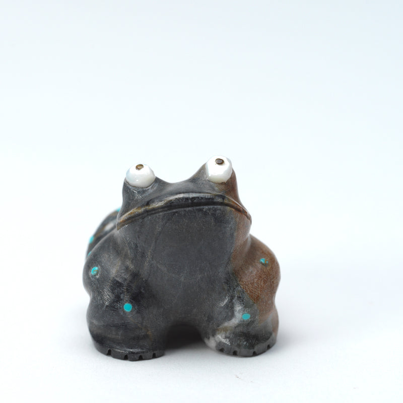 Hayes Leekya: Picasso Marble, Frog w/ White Shell Eyes