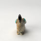 Freddie Leekya: Zuni Stone with Turquoise & Jet Inlay, Roadrunner