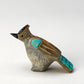 Freddie Leekya: Zuni Stone with Turquoise & Jet Inlay, Roadrunner