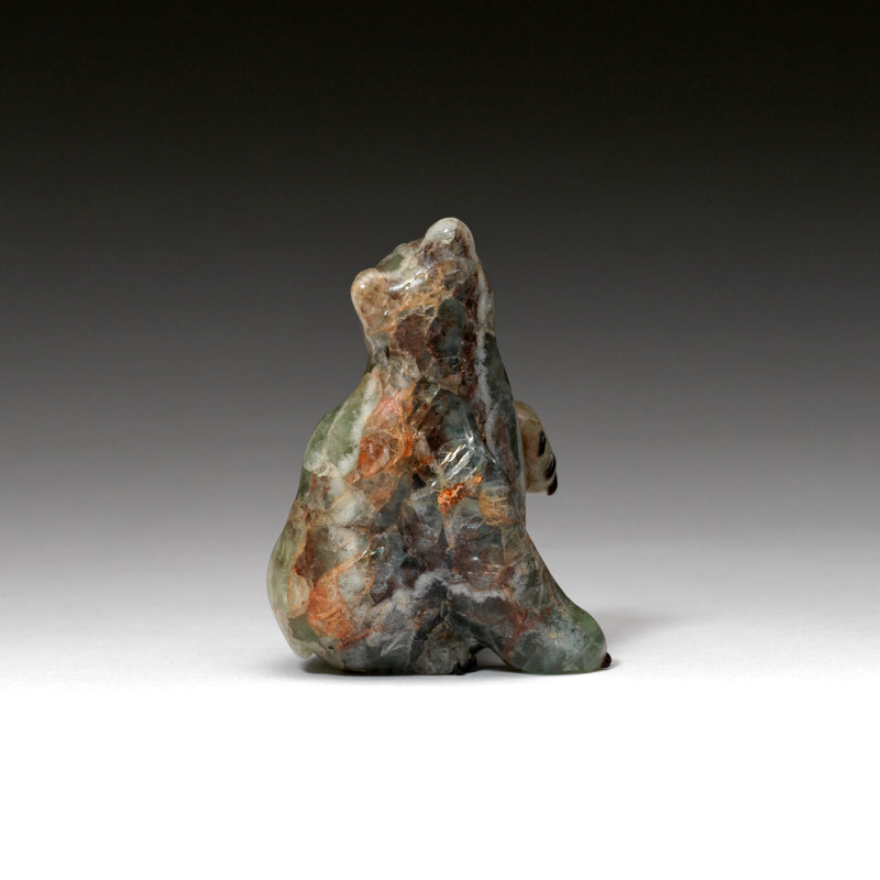 Fred Bowannie: Fluorite, Zuni  Sitting Bear