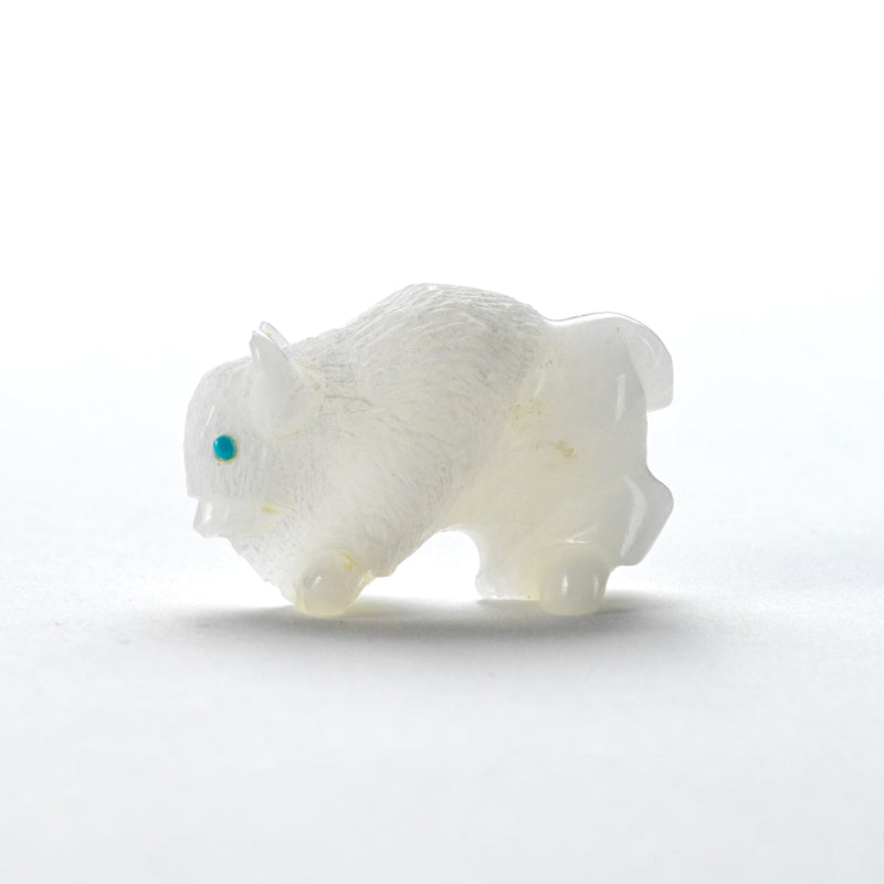 Vincent Chavez: White Alabaster, Bison