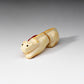 Roderick Quam: Fossilized Ivory with Gold Slag, Mountain Lion