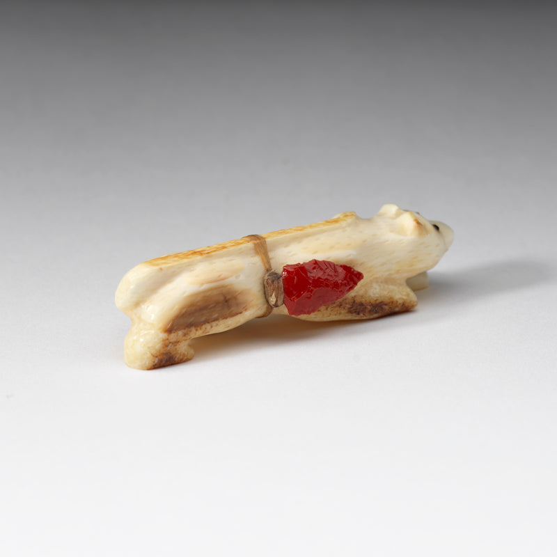 Roderick Quam: Fossilized Ivory with Gold Slag, Mountain Lion