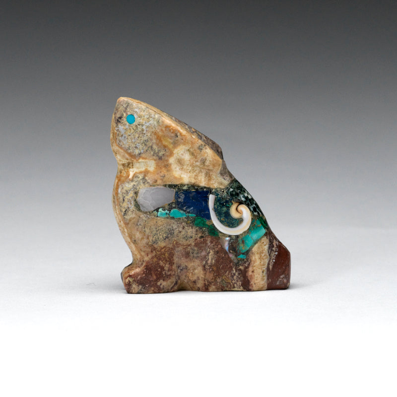 Jayne Quam: Magnesite, Wild Horse, Rabbit With Mosaic Inlay