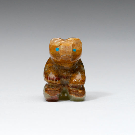 Rosella Lunasee & Loubert Soseeah: Honey onyx, Sitting Bear