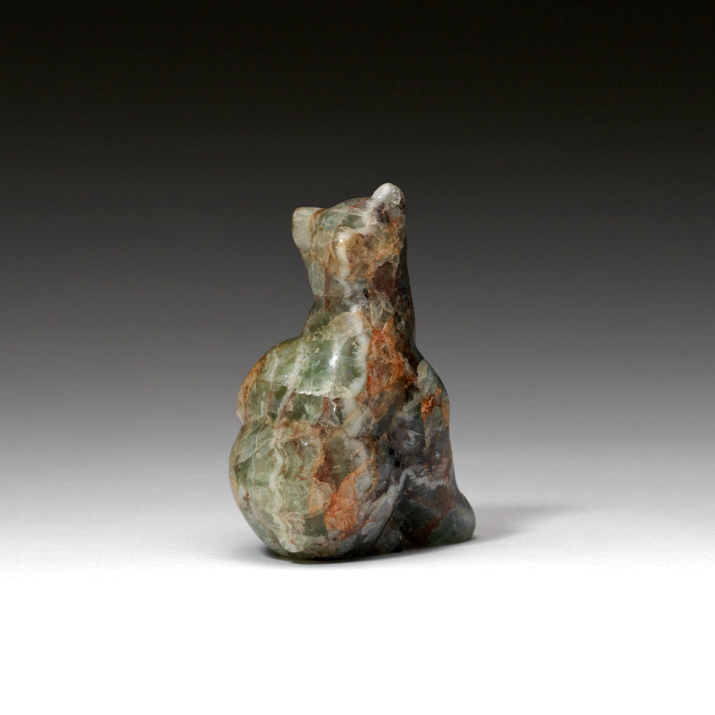 Fred Bowannie: Fluorite, Zuni  Sitting Bear