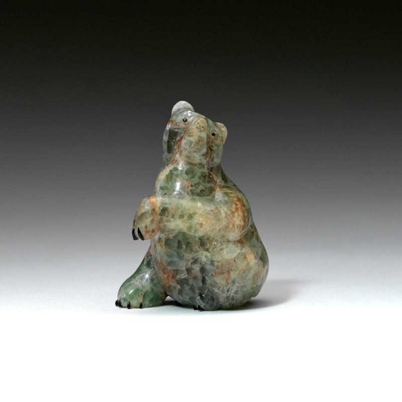 Fred Bowannie: Fluorite, Zuni  Sitting Bear