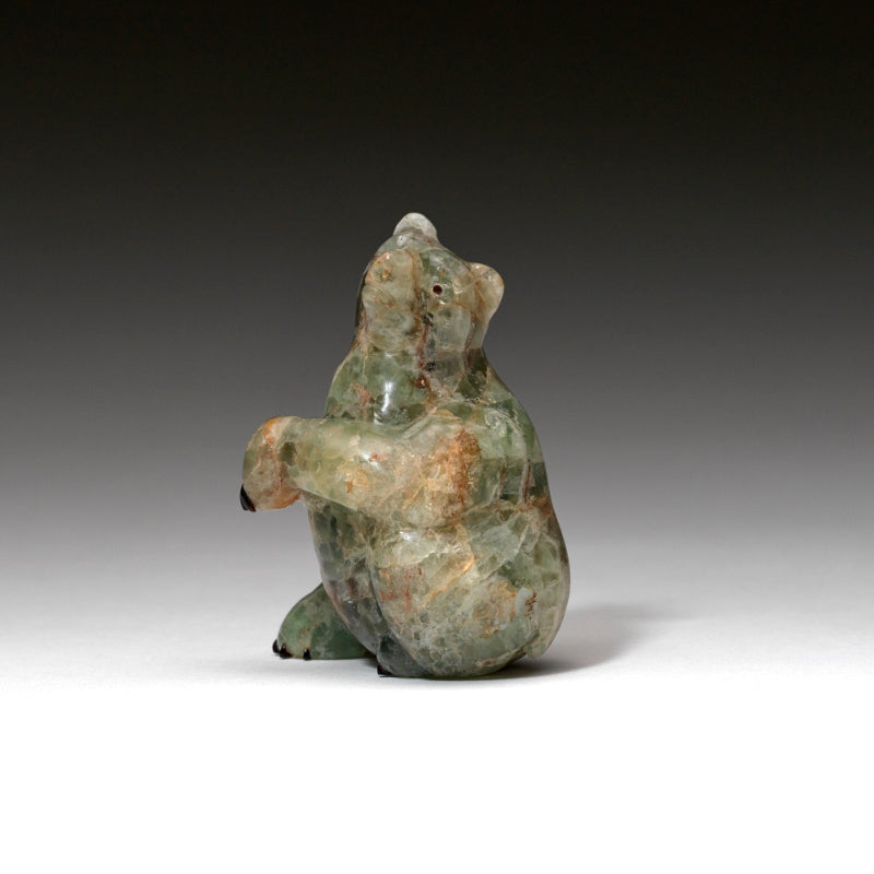 Fred Bowannie: Fluorite, Zuni  Sitting Bear