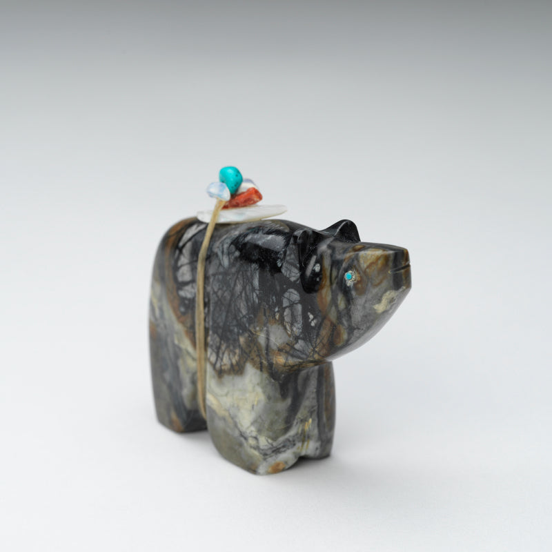 Lloyd Lasiloo: Picasso Marble, Bear with Bundle