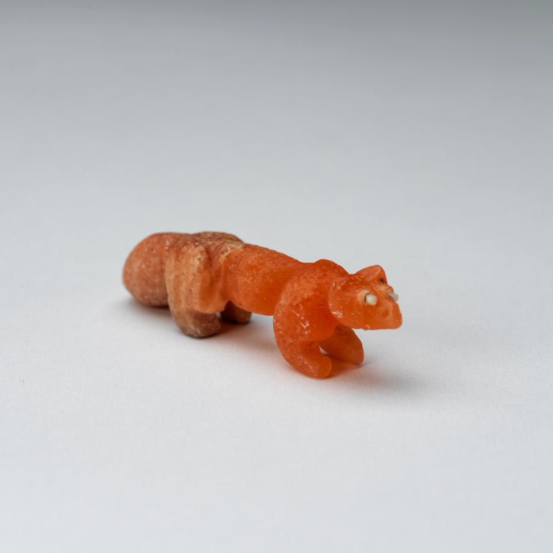 David Cheama: Orange Alabaster, Wolf