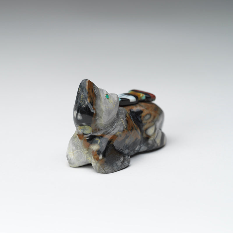 Steven Natachu: Picasso Marble, Bear with Arrowhead Inlay