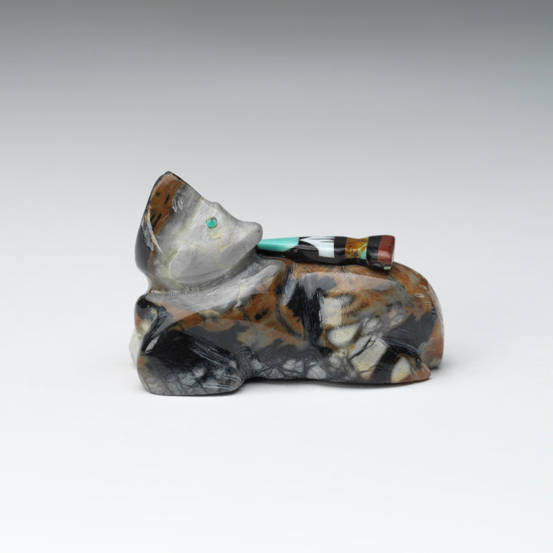 Steven Natachu: Picasso Marble, Bear with Arrowhead Inlay