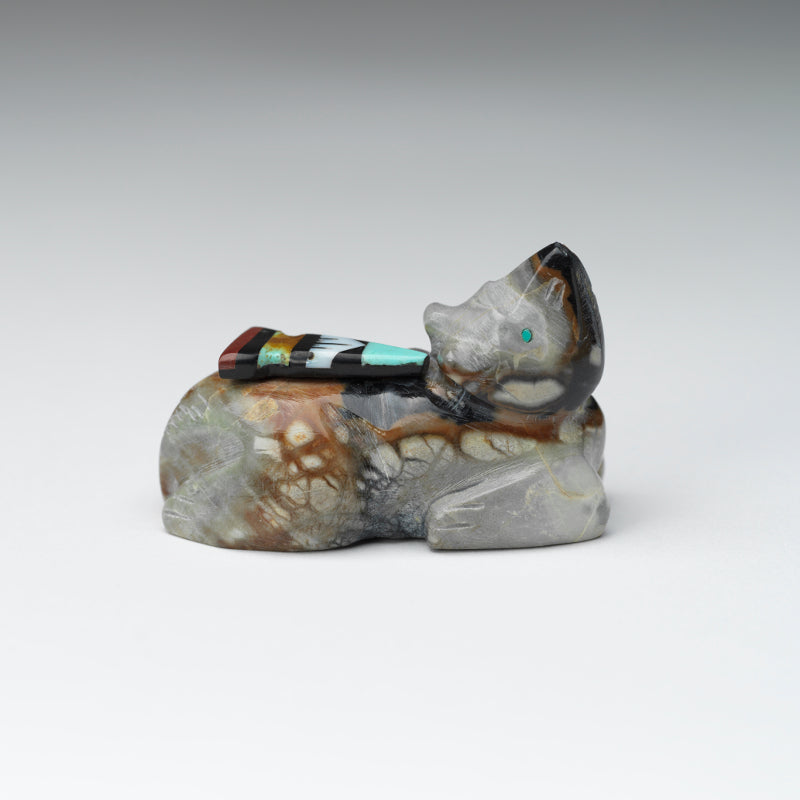 Steven Natachu: Picasso Marble, Bear with Arrowhead Inlay