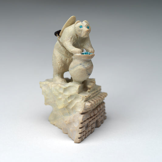 Adrian Cachini: Fish Rock Medicine Bear with Pot and Bundle