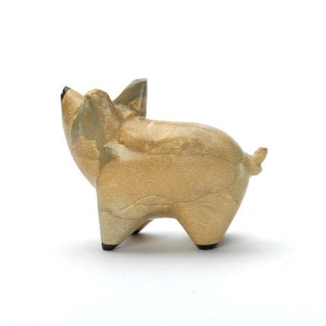 Enrike Leekya: Zuni Stone, Pig with Jet Nose & Eyes