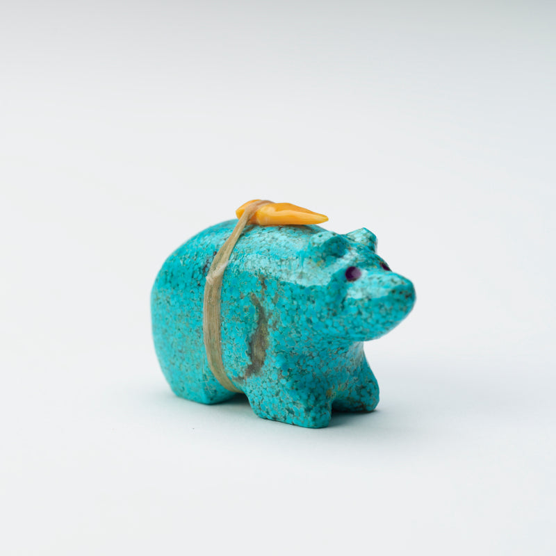 Delvin Leekya: Composite Turquoise, Bear with Bundle