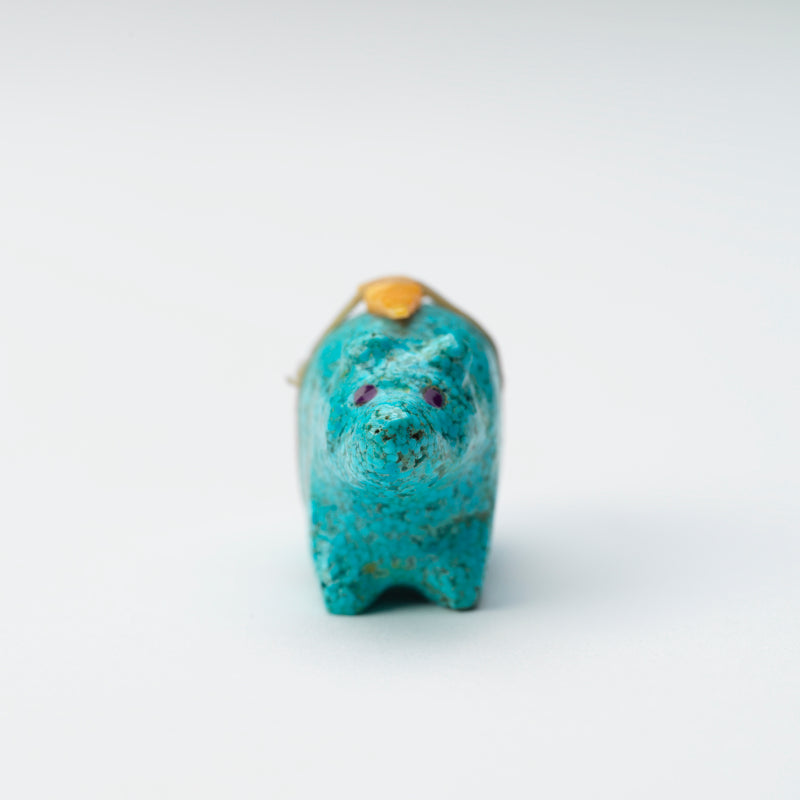 Delvin Leekya: Composite Turquoise, Bear with Bundle