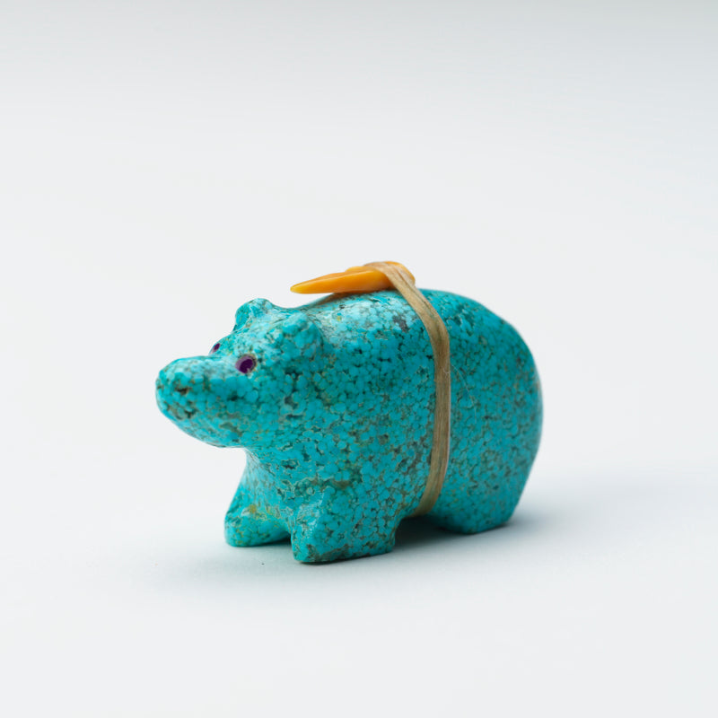 Delvin Leekya: Composite Turquoise, Bear with Bundle