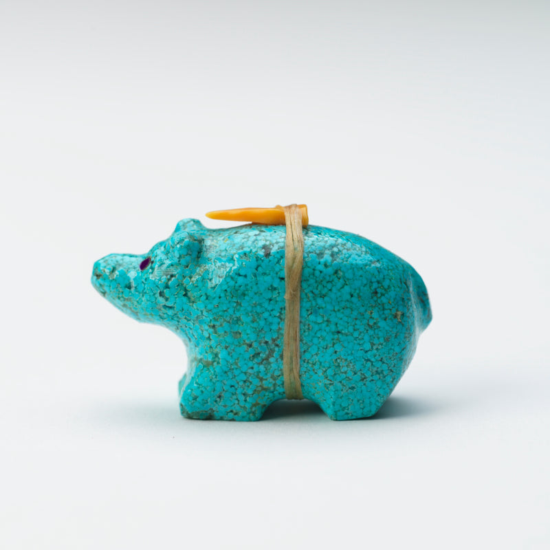 Delvin Leekya: Composite Turquoise, Bear with Bundle