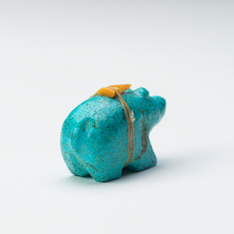 Delvin Leekya: Composite Turquoise, Bear with Bundle