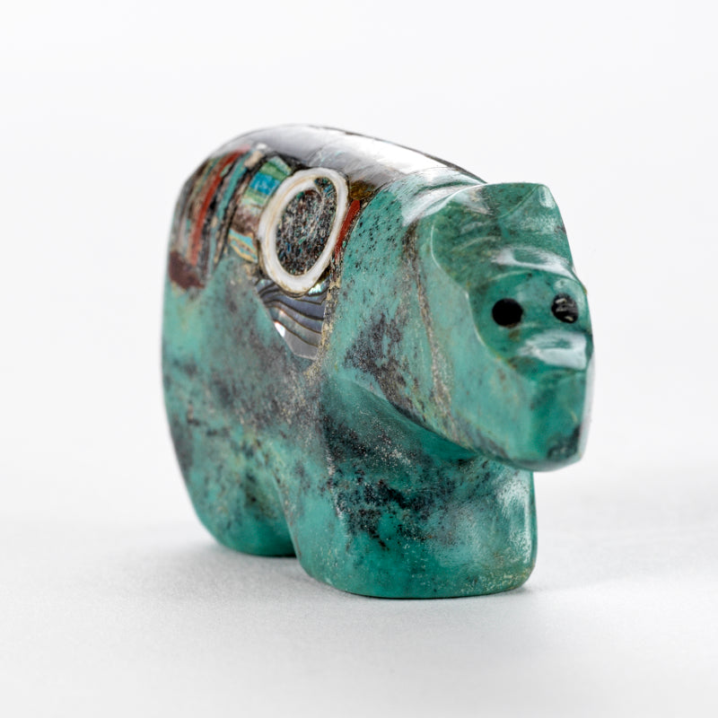 Jayne Quam: Turquoise, Bear  Mosaic Inlay