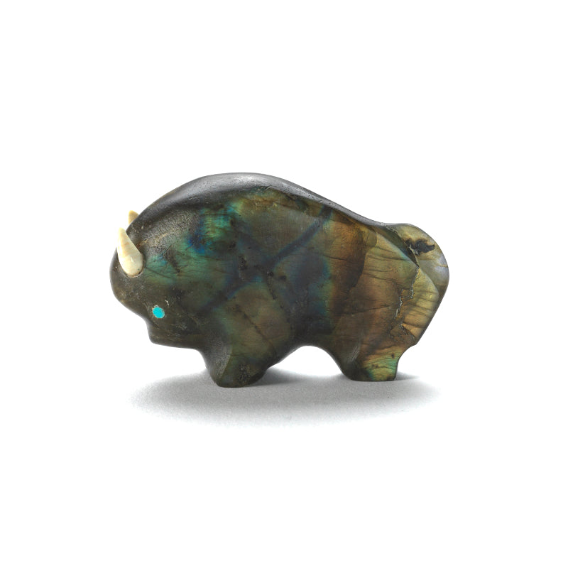 Lynn Quam: Labradorite, Bison