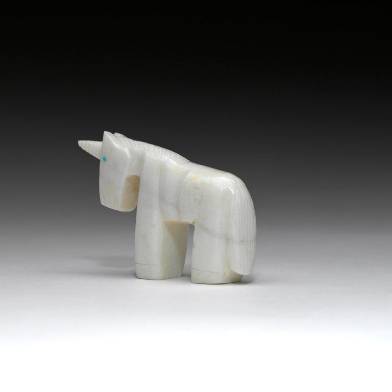 Fitz Kiyite: White Marble, Unicorn