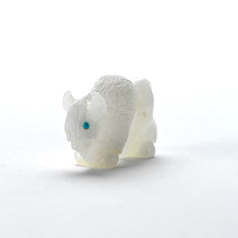 Vincent Chavez: White Alabaster, Bison