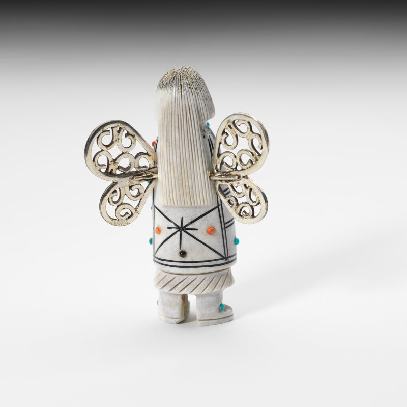 Claudia Peina: Antler with Sterling Silver Wings, Butterfly Maiden