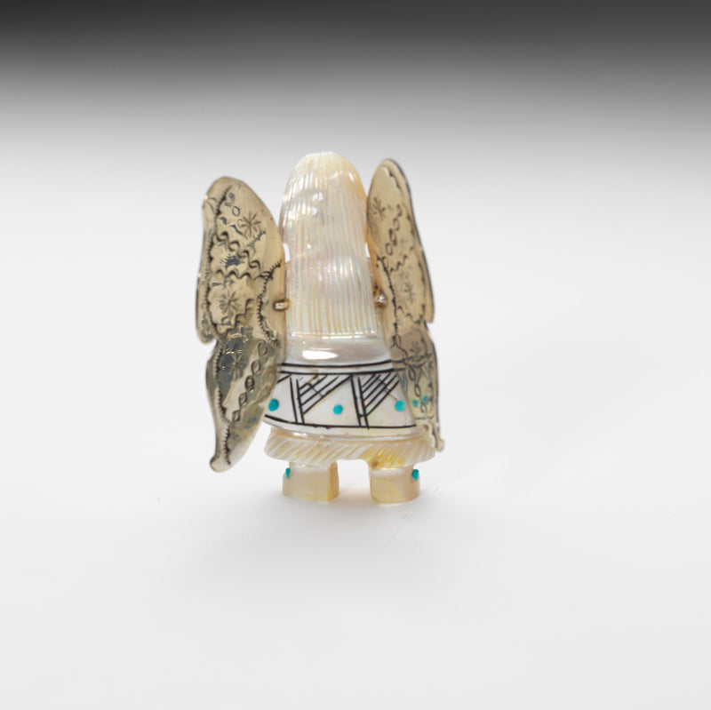 Claudia Peina: Mother of Pearl with Sterling Silver Wings, Butterfly Maiden