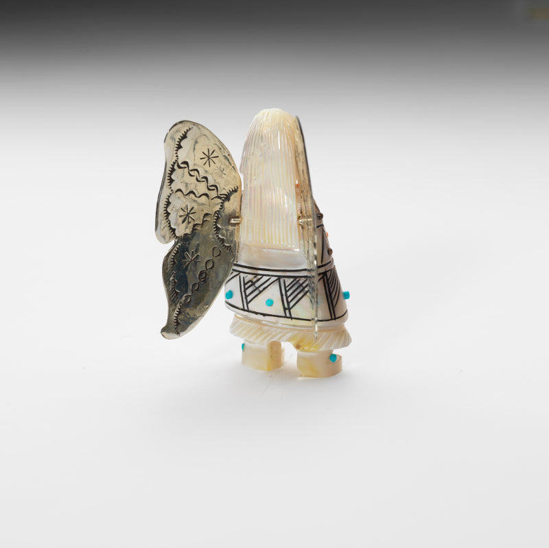 Claudia Peina: Mother of Pearl with Sterling Silver Wings, Butterfly Maiden