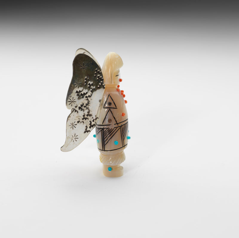 Claudia Peina: Mother of Pearl with Sterling Silver Wings, Butterfly Maiden